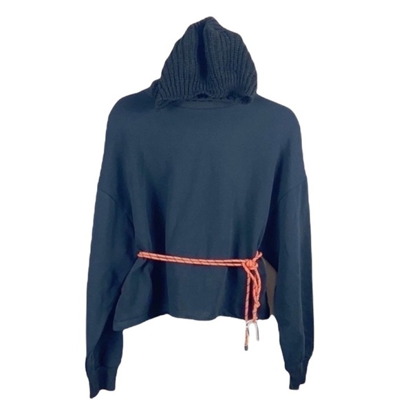 Zara knit Contrasting Hooded Sweatshirt size S - Picture 3 of 8